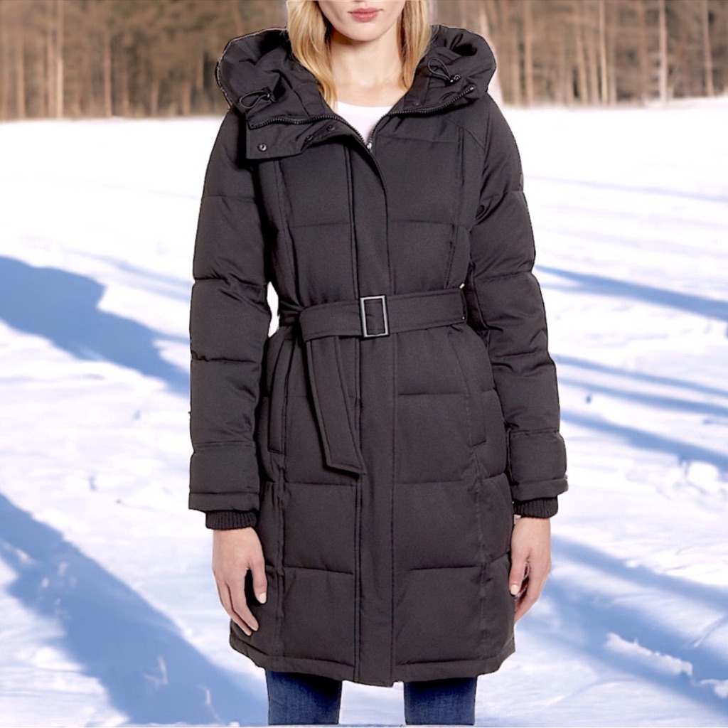 Sam Edelman Belted Puffer Coat